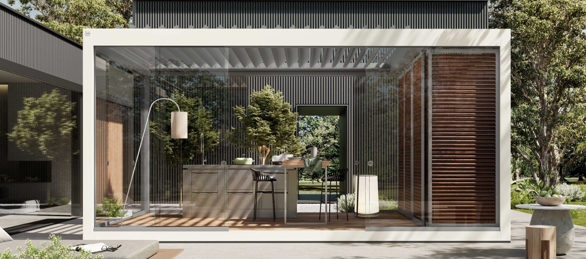 Muebles de jardín y cerramientos de cristal: la combinación ganadora