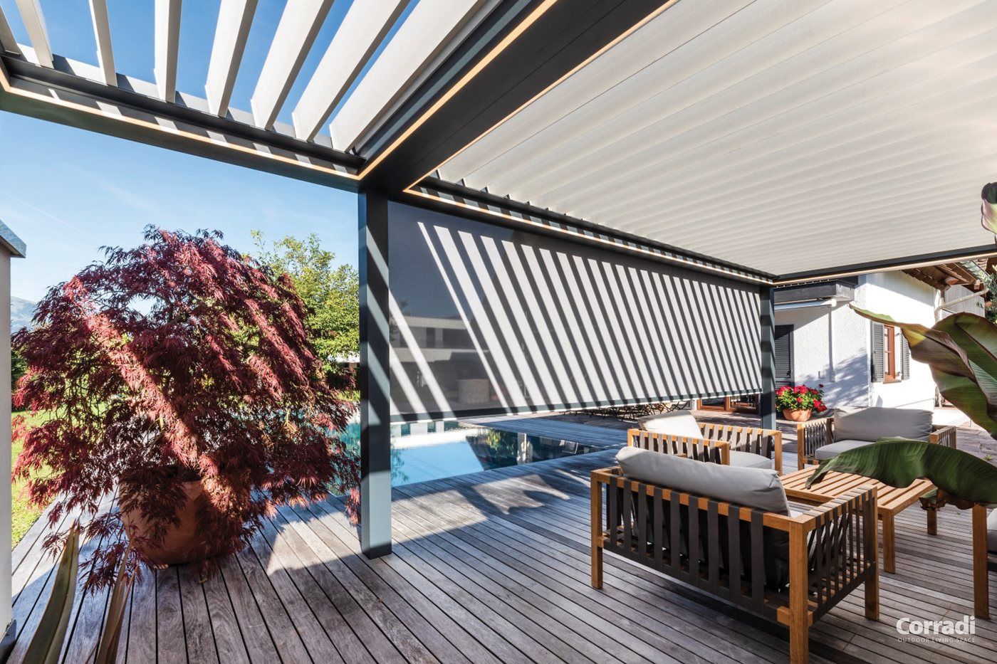 cómo decorar tu espacio exterior para Navidad